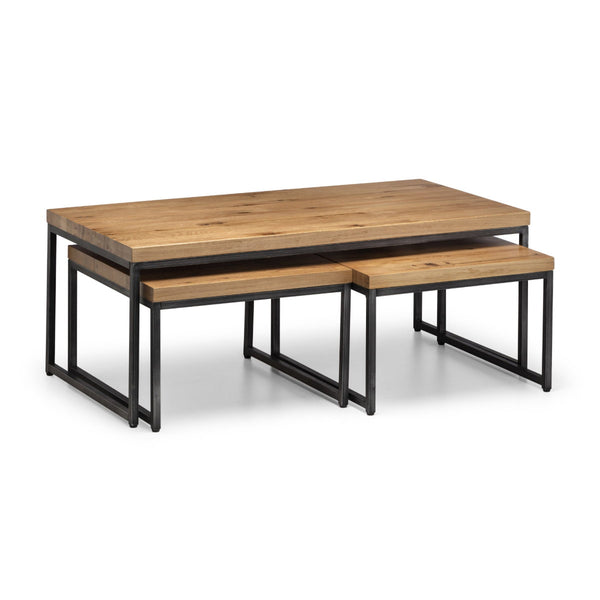 BROOKLYN NESTING COFFEE TABLES - OAK - Living with Luxury