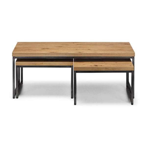 BROOKLYN NESTING COFFEE TABLES - OAK - Living with Luxury