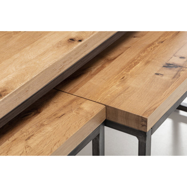 BROOKLYN NESTING COFFEE TABLES - OAK - Living with Luxury