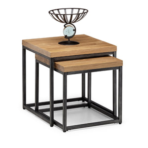 BROOKLYN NESTING LAMP TABLES - OAK - Living with Luxury