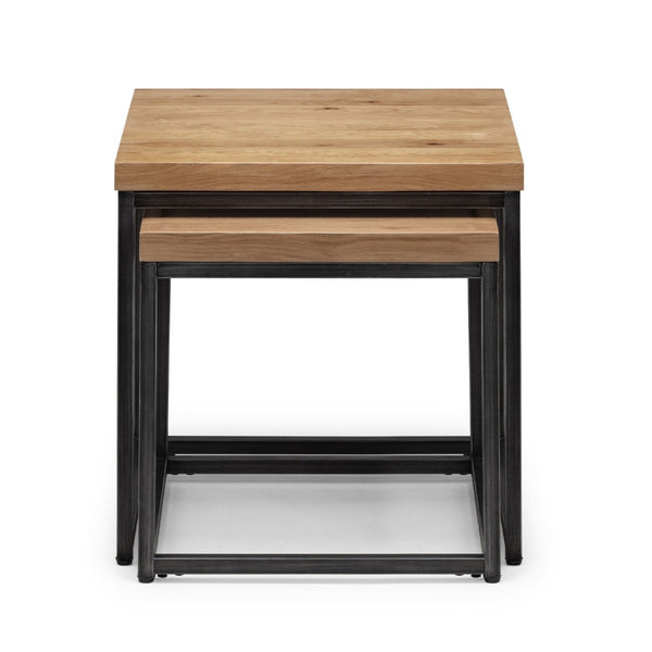 BROOKLYN NESTING LAMP TABLES - OAK - Living with Luxury