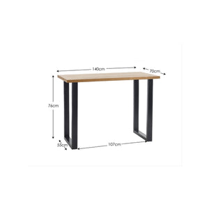 BROOKLYN BAR TABLE OAK - Living with Luxury