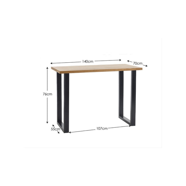 BROOKLYN BAR TABLE OAK - Living with Luxury