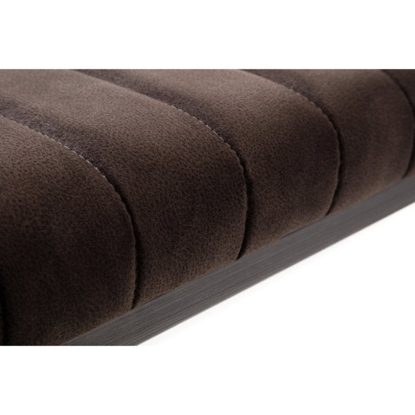 BROOKLYN UPHOLSTERED BENCH - CHARCOAL - Living with Luxury