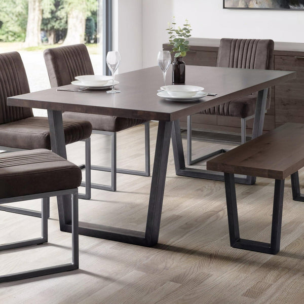 BROOKLYN DINING TABLE - DARK OAK - Living with Luxury