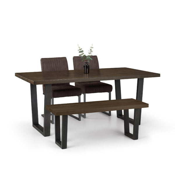 BROOKLYN DINING TABLE - DARK OAK - Living with Luxury