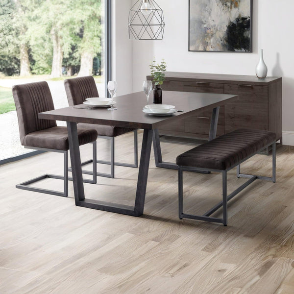 BROOKLYN DINING TABLE - DARK OAK - Living with Luxury