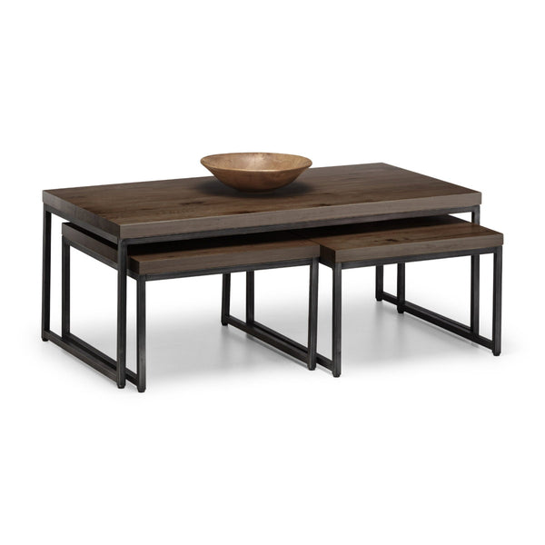BROOKLYN NESTING COFFEE TABLES - DARK OAK - Living with Luxury