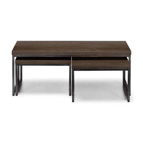 BROOKLYN NESTING COFFEE TABLES - DARK OAK - Living with Luxury