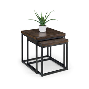 BROOKLYN NESTING LAMP TABLES - DARK OAK - Living with Luxury