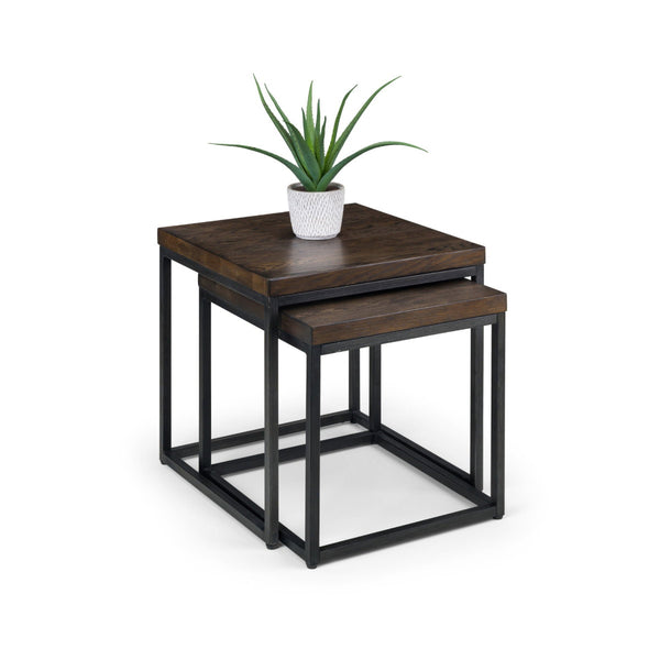 BROOKLYN NESTING LAMP TABLES - DARK OAK - Living with Luxury