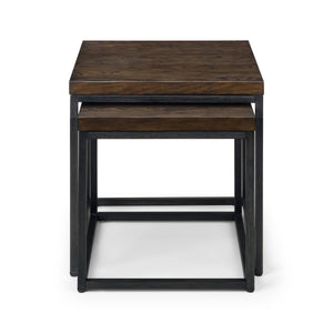 BROOKLYN NESTING LAMP TABLES - DARK OAK - Living with Luxury