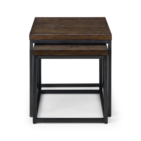 BROOKLYN NESTING LAMP TABLES - DARK OAK - Living with Luxury