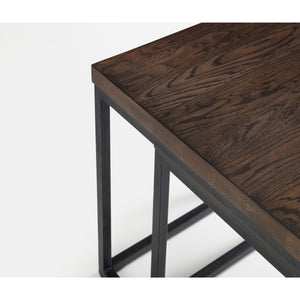 BROOKLYN NESTING LAMP TABLES - DARK OAK - Living with Luxury