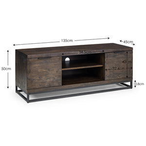BROOKLYN TV UNIT - DARK OAK - Living with Luxury