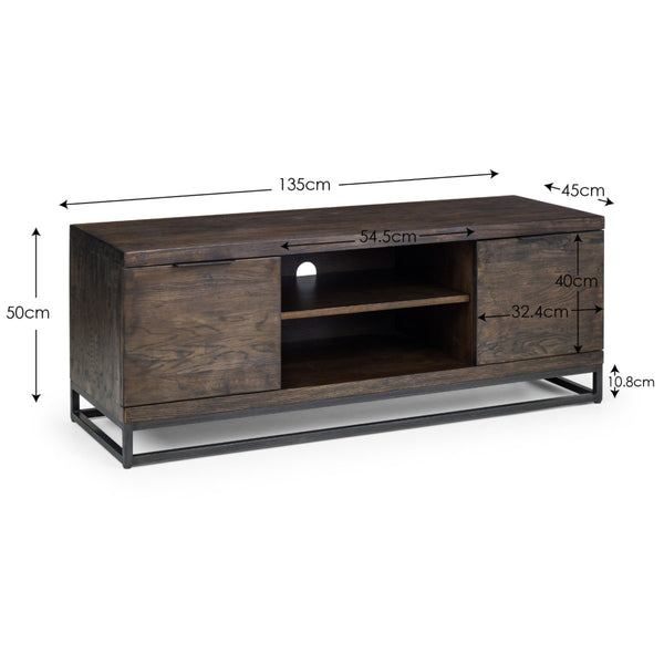 BROOKLYN TV UNIT - DARK OAK - Living with Luxury