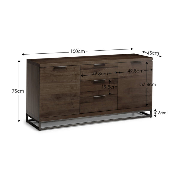 BROOKLYN SIDEBOARD - DARK OAK - Living with Luxury