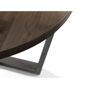 BROOKLYN ROUND TABLE - DARK OAK - Living with Luxury