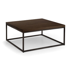 BROOKLYN SQUARE COFFEE TABLE - DARK OAK - Living with Luxury