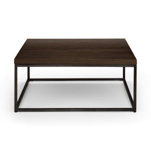 BROOKLYN SQUARE COFFEE TABLE - DARK OAK - Living with Luxury