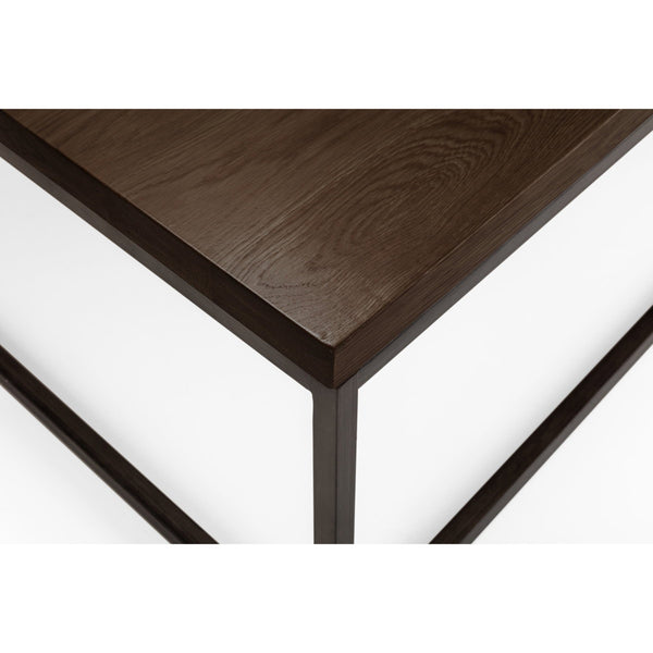 BROOKLYN SQUARE COFFEE TABLE - DARK OAK - Living with Luxury