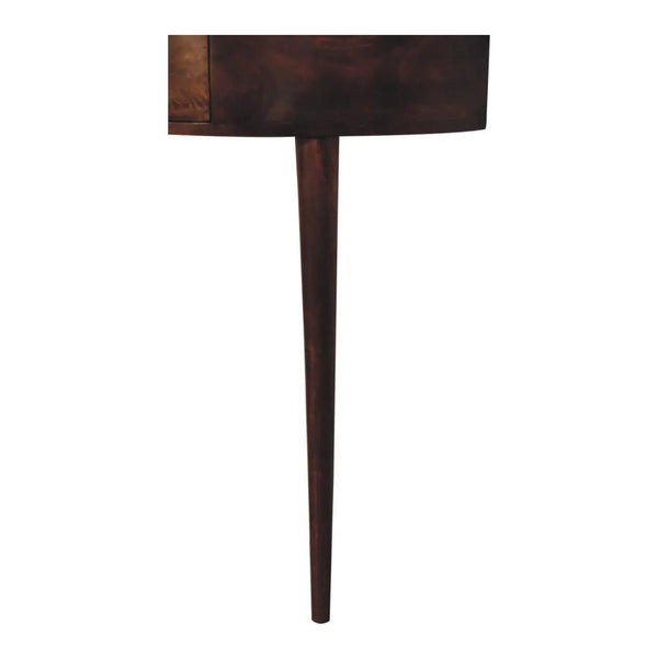 Backless Mounted Chestnut Console