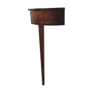 Backless Mounted Chestnut Console