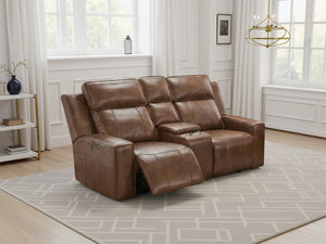 Barcelona Brown 2 Seater Electric Recliner Sofa – Upholstered Living Room Sofa