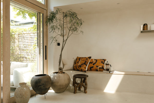 Makonde Stool, Tanzania – in room setting