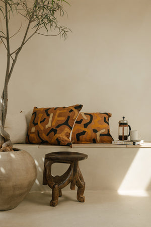 Makonde Stool, Tanzania – side view