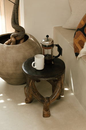 Makonde Stool, Tanzania – angle view 2