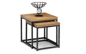BROOKLYN NESTING LAMP TABLES - OAK - Living with Luxury