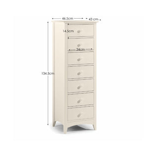 CAMEO 7 DRAWER NARROW CHEST - Living with Luxury