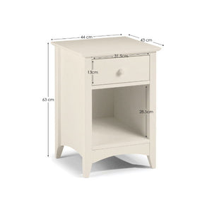 Cameo 1 Drawer Bedside - Living with Luxury