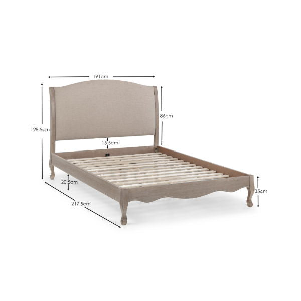 CAMILLE 180CM BED - Living with Luxury