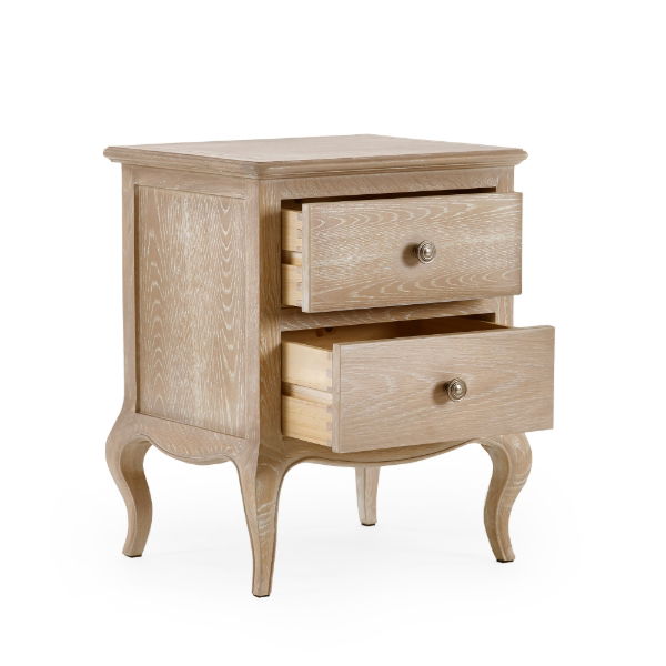 Camille 2-Drawer Bedside Table – - Living with Luxury