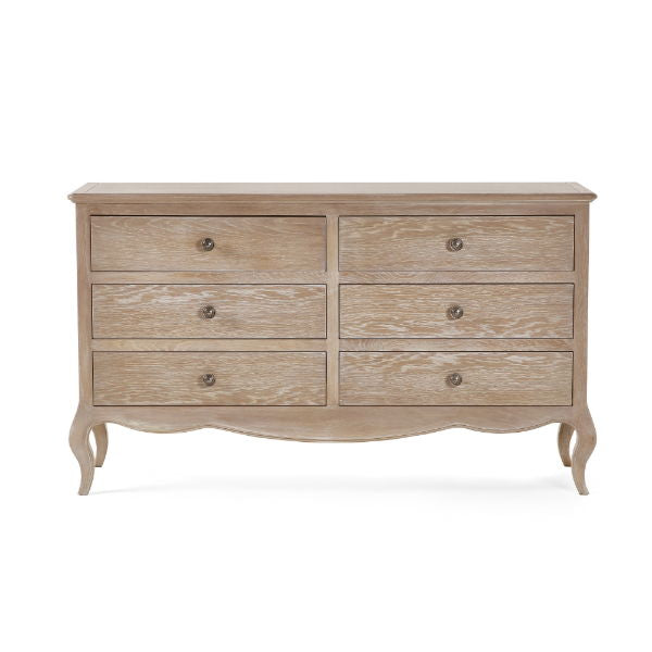 Camille 6 Drawer Wide Chest – - Living with Luxury