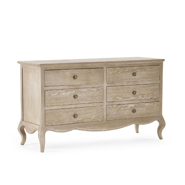 Camille 6 Drawer Wide Chest – - Living with Luxury