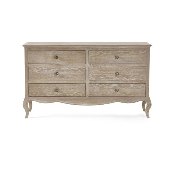 Camille 6 Drawer Wide Chest – - Living with Luxury