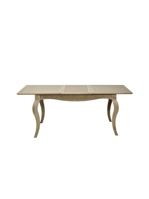 Camille French Style 6 Seater Extending Dining Table - Limed Oak - Living with Luxury