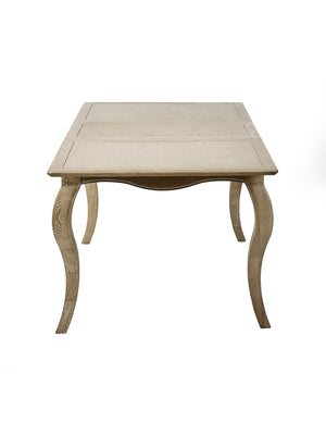 Camille French Style 6 Seater Extending Dining Table - Limed Oak - Living with Luxury