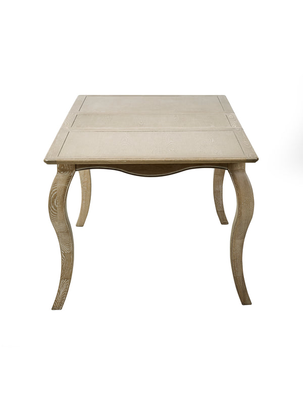 Camille French Style 6 Seater Extending Dining Table - Limed Oak - Living with Luxury