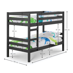 CAMDEN BUNK BED ANTHRACITE - Living with Luxury