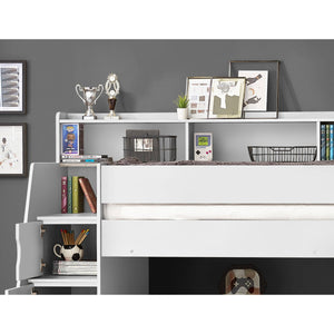 CAMELOT STAIRCASE BUNK ALL WHITE - Living with Luxury