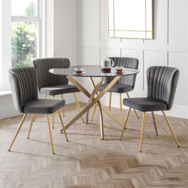 Cannes Velvet Dining Chair - Living with Luxury