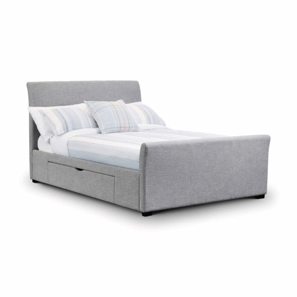 Capri Fabric Storage Bed Frame – Light Grey - Living with Luxury