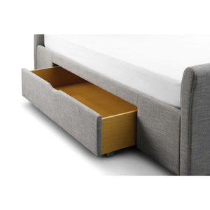 Capri Fabric Storage Bed Frame – Light Grey - Living with Luxury