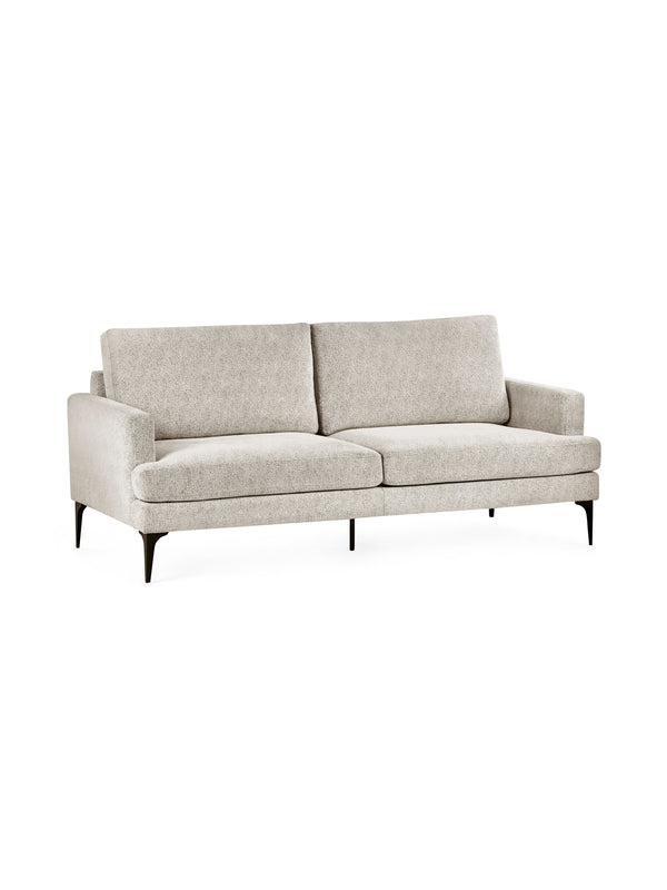 Carrera Oyster Cream Chenille 3 Seater Sofa - Living with Luxury
