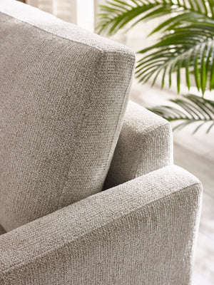 Carrera Oyster Cream Chenille 3 Seater Sofa - Living with Luxury