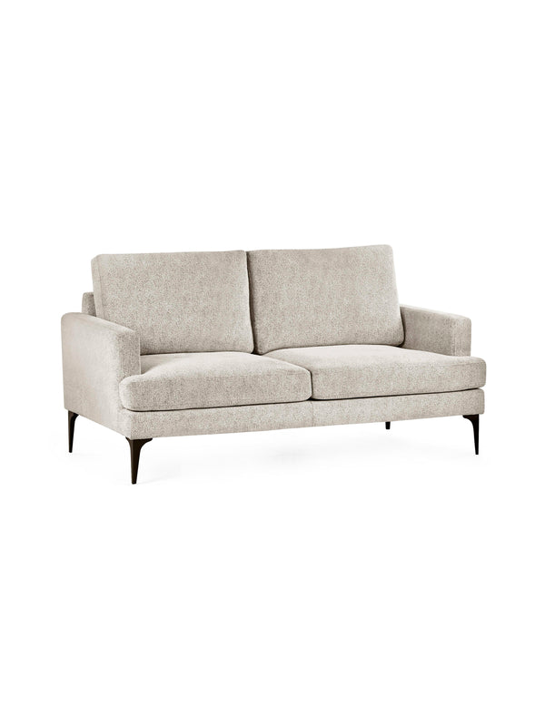Carrera Oyster Cream Chenille 2 Seater Sofa - Living with Luxury